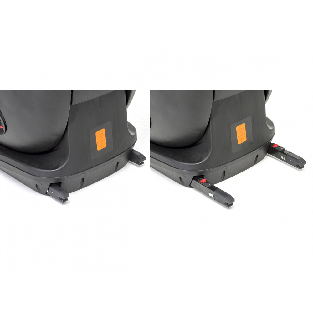 Doppio sistema di aggancio Dual Fix per il gruppo 2 e 3, permette il fissaggio del seggiolino con o senza Isofix